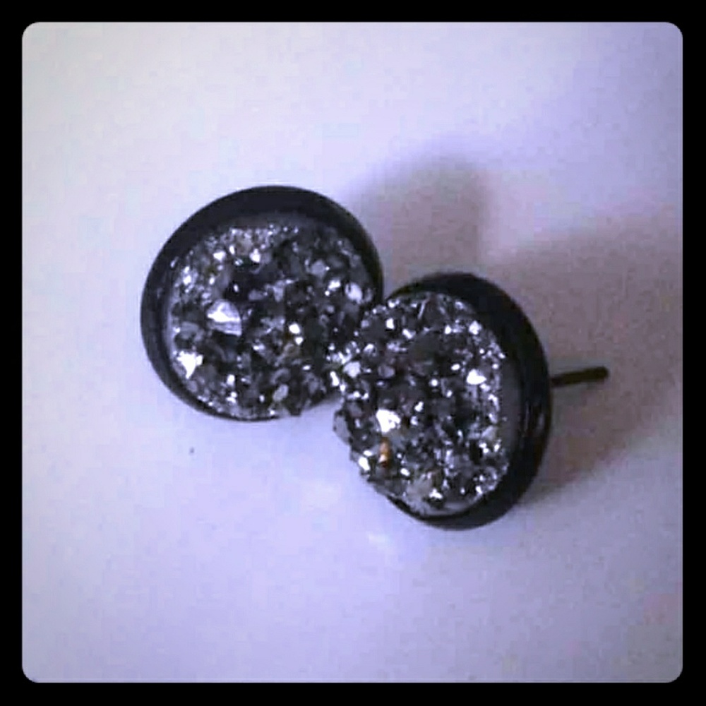 Druzy style earrings